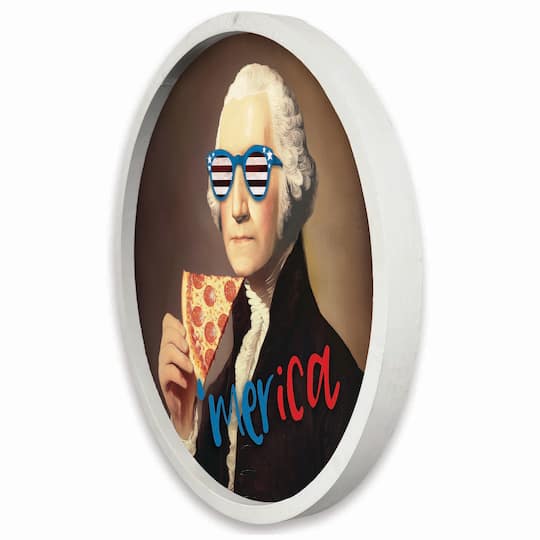 20" Round Pizza George Framed Print